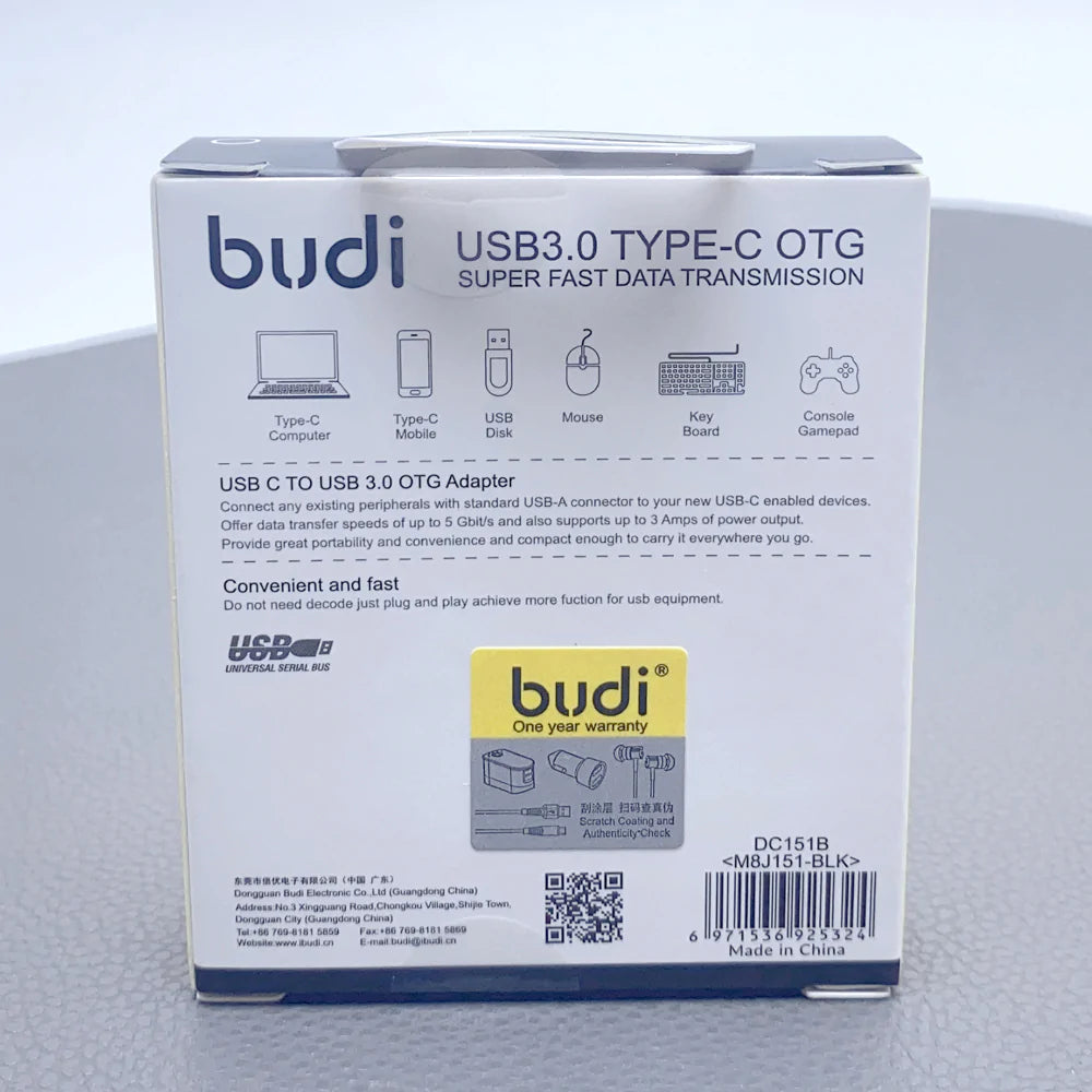 USB 3.0 Type-C OTG adapter DC151B USB 3.0 Type-C OTG adapter DC151B