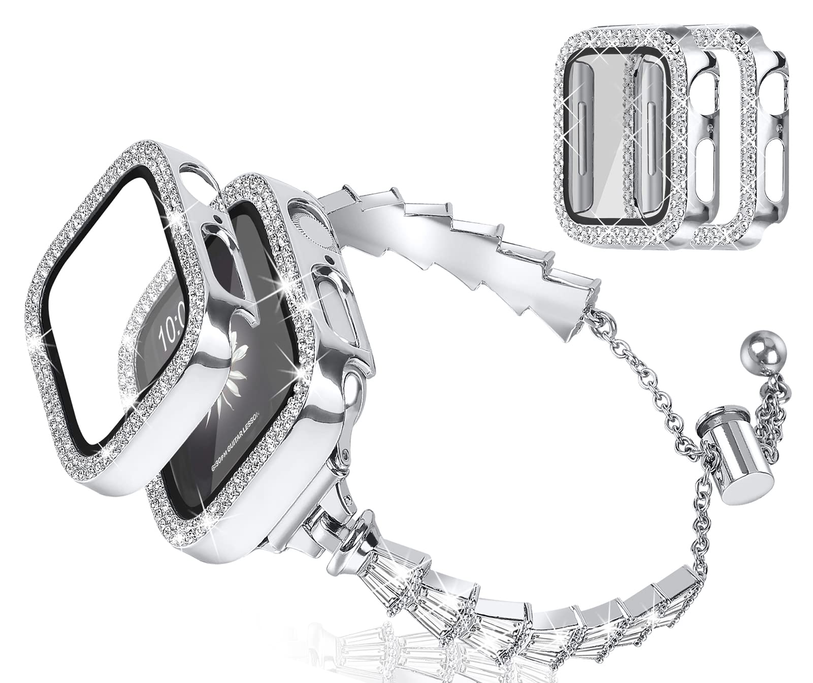 Woman Shell Stone Watch Band with Case Woman Shell Stone Watch Band with Case