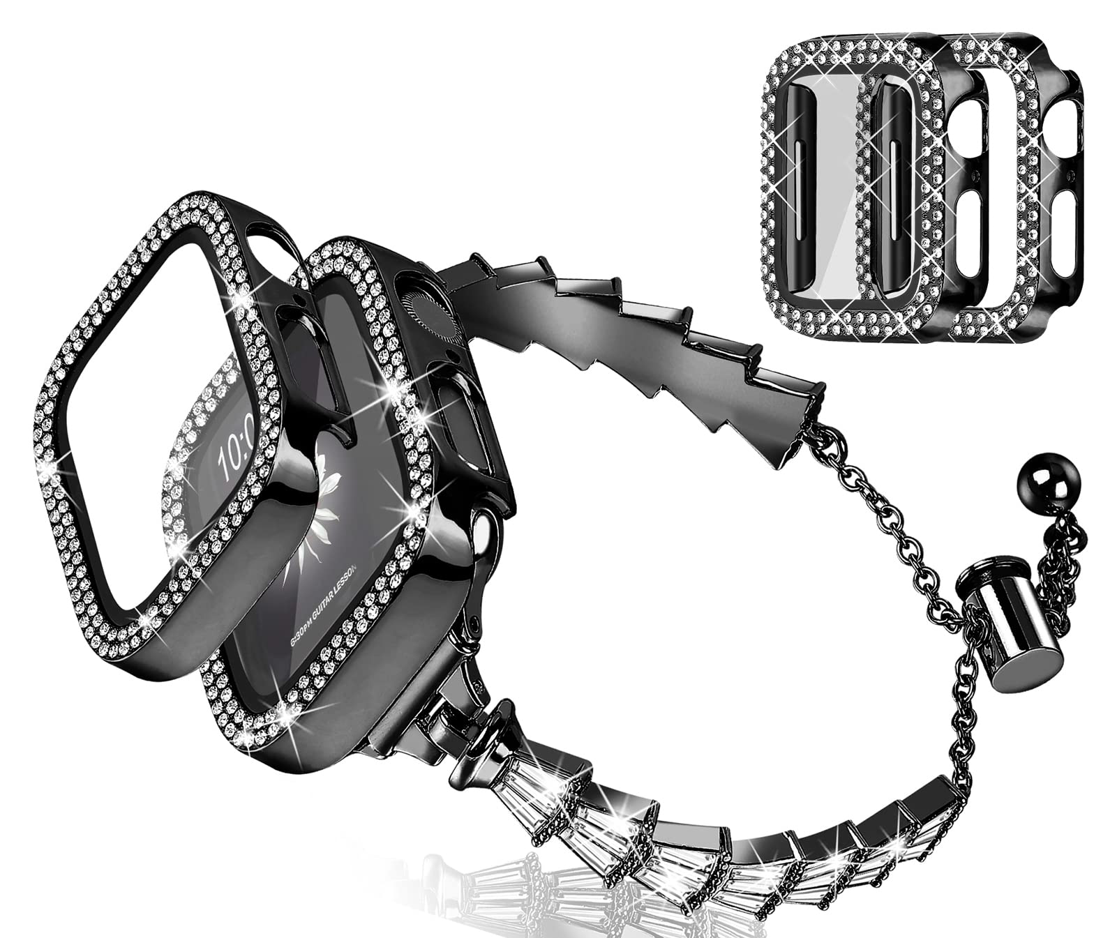 Woman Shell Stone Watch Band with Case Woman Shell Stone Watch Band with Case