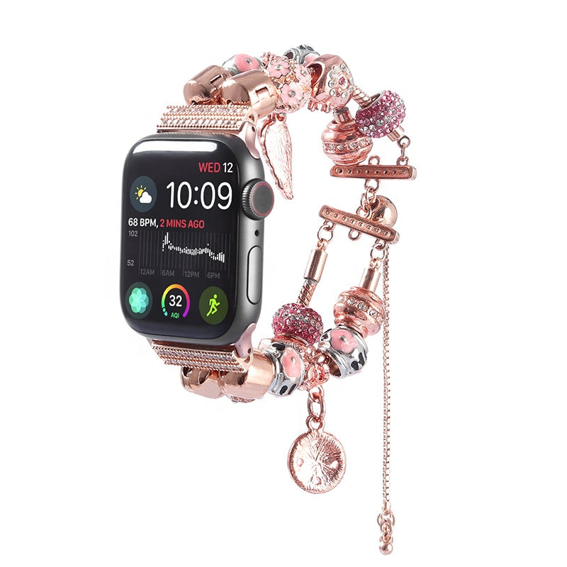 Woman Charm Stone Watch Band for Apple Watch Woman Charm Stone Watch Band for Apple Watch