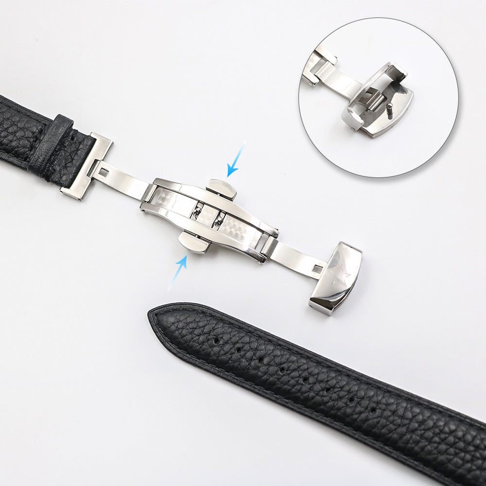 Star Gen Pebble Leather Watch Band Star Gen Pebble Leather Watch Band