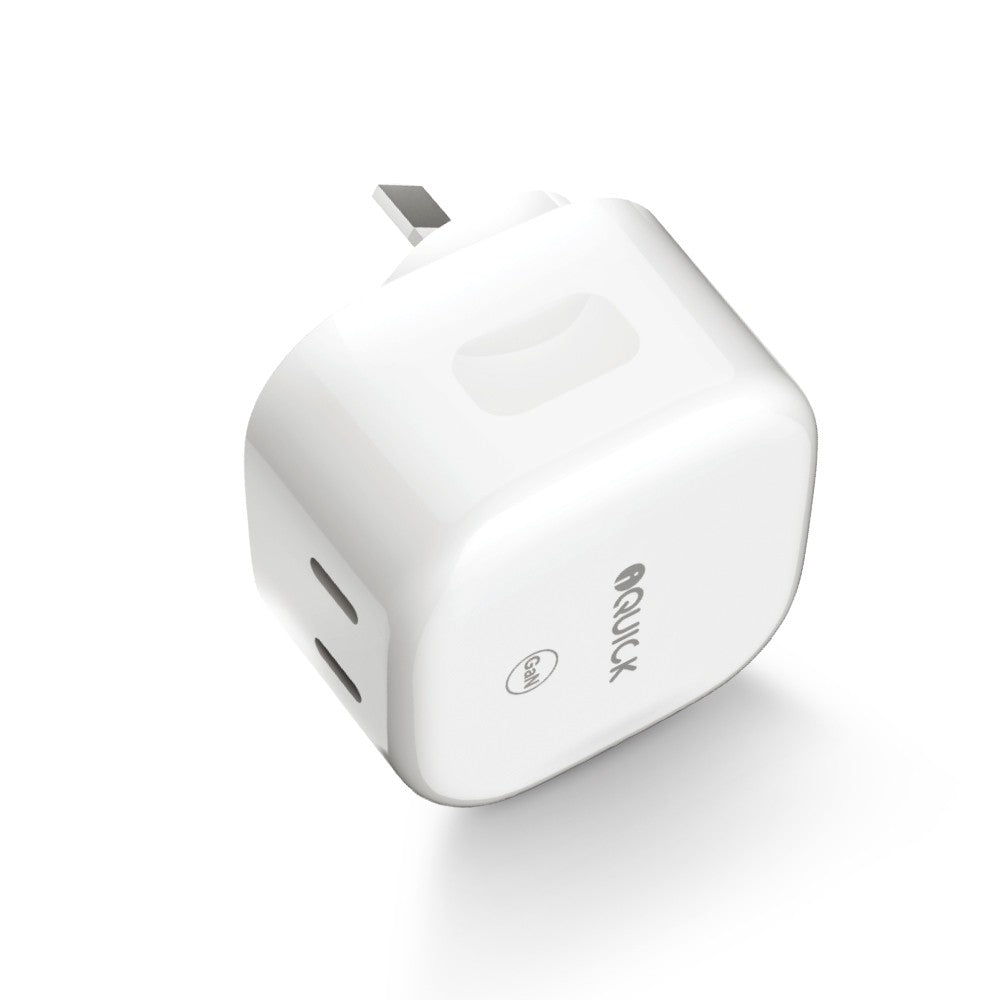 35W USB-C Dual Ports Charging Adapter-White
