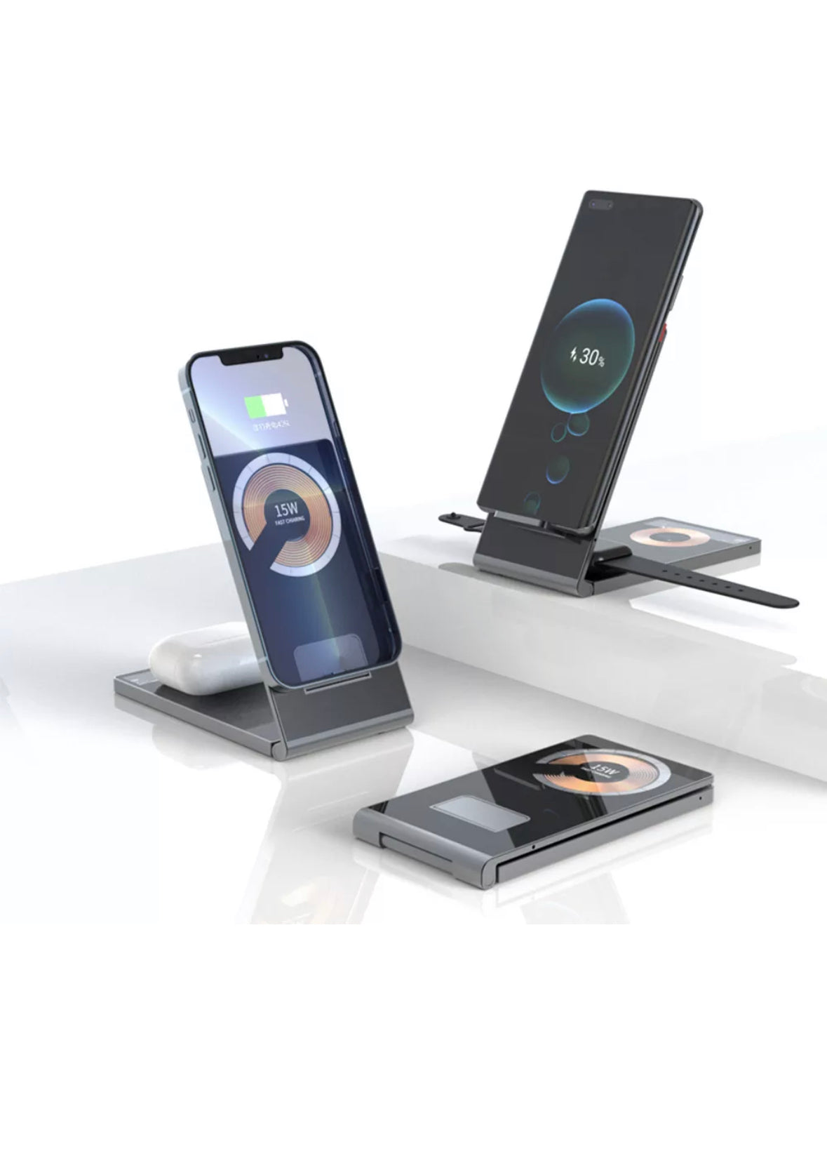4-in-1 Magsafe Trans Wireless Charging Station | Compatible with Android and Apple
