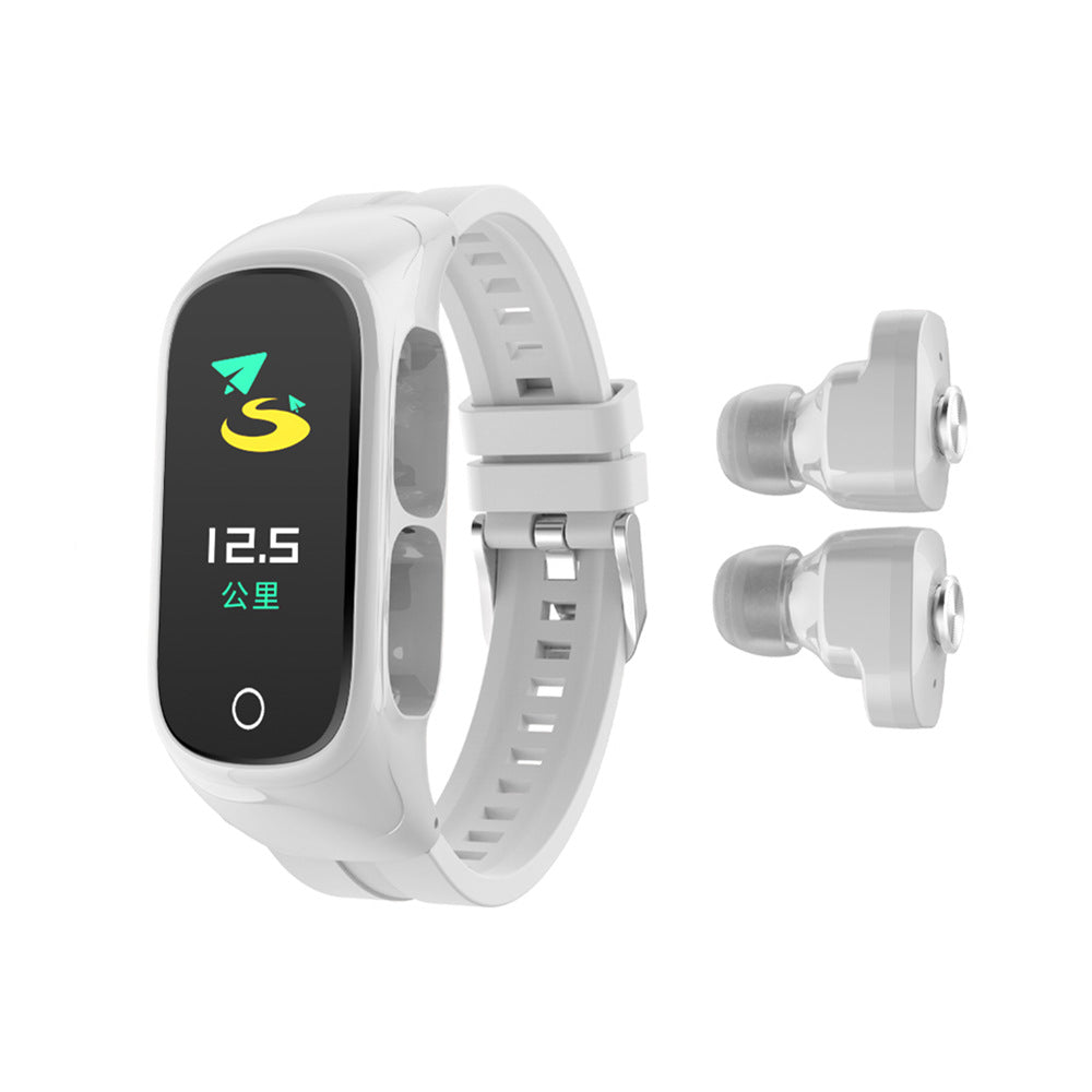 2-in-1 Waterproof Smart Watch with Earphone