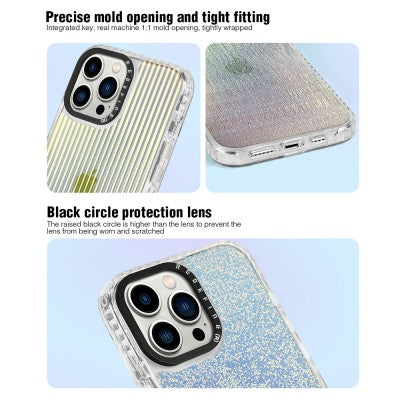 Laser Iridescent Transparent Cover Case for iPhone 14