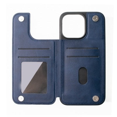 Back Flip Leather Wallet Shockproof Cover Case for iPhone 14 Pro Max