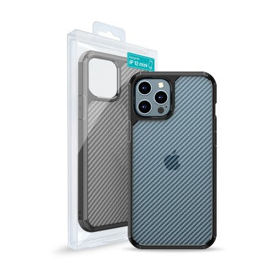 Carbon Fiber Hard Shield Case Cover for iPhone 12 Mini